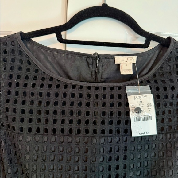 J. Crew Black Eyelet Dress - Picture 3 of 4